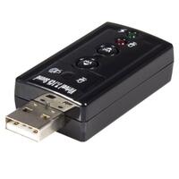 Adaptateur Carte Son USB vers Audio Stéréo avec Contrôle de Volume Externe