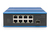 Digitus 8 Port Fast Ethernet Netzwerk PoE Switch, Industrial, Unmanaged, 1 SFP Uplink