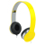 LogiLink HS0030 hoofdtelefoon/headset Bedraad Hoofdband Oproepen/muziek Geel