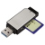Hama 123900 kártyaolvasó USB 3.2 Gen 1 (3.1 Gen 1) Fekete, Ezüst