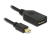 DeLOCK 65554 DisplayPort kabel 0,21 m Mini DisplayPort Zwart