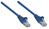 Intellinet Netzwerkkabel, Cat6, U/UTP, CCA, Cat6-kompatibel, RJ45-Stecker/RJ45-Stecker, 0,25 m, blau