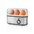 Nedis KAEB120EAL cuecehuevos 3 huevos 210 W Aluminio, Negro, Transparente