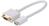 LMP 7801 tussenstuk voor kabels Mini-DVI VGA Wit