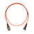 Videk 50/125 OM2 ST to SC Duplex Fibre Optic Patch Cable Orange 10Mtr