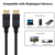 Ewent EC1406 cable DisplayPort 2 m Negro