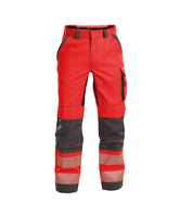 Odessa Warnschutzhose NEONROT/ZEMENTGRAU PLUS 56 245g - NEONROT/ZEMENTGRAU | 56: Detailansicht 1