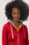 Damen Kapuzenjacke Bonded, rot/silber, S - rot/silber | S: Detailansicht 7