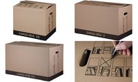 smartboxpro Cartons de déménagement "CARGO-BOX XS", marron (71600035)