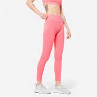 Women's Ribbed Fitness Leggings 520 - Pink Litchi - UK 10 / EU M