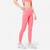 Women's Ribbed Fitness Leggings 520 - Pink Litchi - UK 10 / EU M