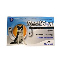 Pestigon spot-on hond-M (10-20 kg) 4 pipetten