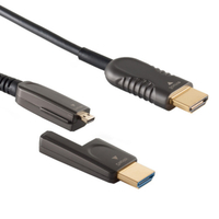 Actieve HDMI 2.0 Kabel - Met 1 Afneembare Connector - 4K 60Hz - 40 meter - Zwart