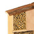 Relaxdays Insektenhotel, mit Schrägdach, Garten Nisthilfe Bienen & Schmetterlinge, Bienenhotel HxBxT 34x27,5x8 cm, natur