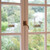 Relaxdays Fenster-Vogelfutterhaus 2er Set, 2 Saugnäpfe, Futterstation mit Thermometer, HBT 17 x 11,5 x 5 cm, transparent
