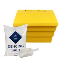 2 Cu Ft Grit Bin Winter Pack - 50 Litre / 50 kg Capacity - Yellow