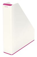 Leitz WOW Dual Colour Magazine File A4 White/Pink 53621023