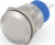Drucktaster, 1-polig, silber, unbeleuchtet, 5 A/250 V, Einbau-Ø 19.2 mm, IP67, 2