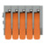 Leiterplattenklemme, 5-polig, RM 3.5 mm, 1,5 mm², 10 A, Push-in Käfigklemme, gra