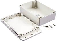 Hammond Electronics műanyag doboz, vízálló, 1555 1555H2F42GY polikarbonát, 180 x 120,79 x 62 mm, fényes szürke