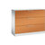 Armario para archivadores colgantes ASISTO, anchura 1200 mm, con 3 cajones, gris luminoso / amarillo naranja.