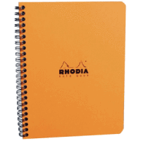 Kollegblock Elastikbook A5 90g/qm 80 Blatt liniert orange