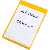 Kennzeichnungshülle Dry-Zip A4 hoch PVC VE=10 Stück gelb