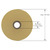 Polyesteretiketten-Band 51 mm Breite, gelb glänzend beschichtet, permanent, 75 lfm auf 1 Rolle/n, 1 Zoll (25,4 mm) Kern