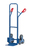 fetra® Treppenkarre Stahl, Schaufel 250 x 320 mm, Höhe 1300 mm, 3-Rad-Stern mit 3 TPE-Rädern