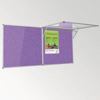 Eco-colour™ Top hinged fire resistant tamperproof lockable office noticeboards