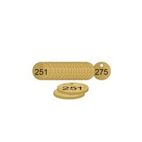 27mm Traffolyte valve marking tags - Bronze Effect (251 to 275)