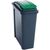 Coloured lid recycling bins, 25L green