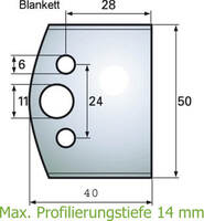 SP-Abweiser A598, Blankett 28 x 48 x 4 mm