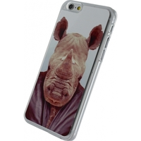 Xccess Metal Plate Cover Apple iPhone 6/6S Funny Rhino