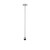Pendelleuchten-Aufhängung MIKADO, 150cm, E27, ohne Schirm, nickel matt, Textilkabel schwarz-weiß