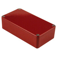 Hammond 1590BRD Aluminium 'Stomp Box' Enclosure Red (112 x 60 x 31mm)