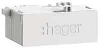 Hager RJ45-Buchse in ZZ45WAN2PP Patch/Patch 180o f.WAN IP20 Cat.6A