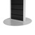 FlexiSlot® Tower "Slim" | traffic black similar to RAL 9004 1830 mm steel silver similar to RAL 9006 400 mm no