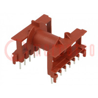 Coil former: with pins; plastic; THT; H: 24.8mm; X1: 30.48mm; UL94HB