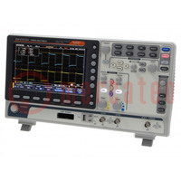 Oscilloscope: mixed signal; Ch: 2; 70MHz; 1Gsps; 10Mpts; LCD TFT 8"