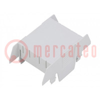 Cover; for enclosures; UL94HB; Series: EH 45; Mat: ABS; grey; 45mm