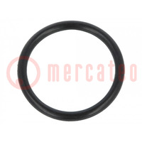 Guarnizione O-ring; caucciù NBR; Thk: 1,5mm; Øint: 14mm; nero
