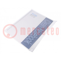 Cuaderno; ESD; A4; 1uds; Empleo: cleanroom; Numero de hojas: 50
