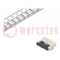 Connector: FFC/FPC; horizontaal; PIN: 4; ZIF; SMT; 500mA; vertind