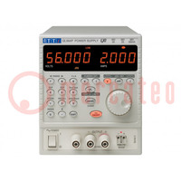 Power supply: programmable laboratory; Ch: 1; 0÷56VDC; 0÷4A; 112W