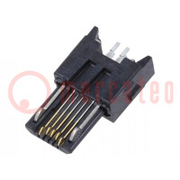 Plug; USB B micro; ZX; for cable; soldering; PIN: 5; straight