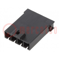 Plug; wire-wire; male; Mega-Fit; 5.7mm; PIN: 4; UL94V-0; Layout: 1x4