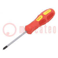 Screwdriver; Phillips; for impact; PH1; Blade length: 75mm