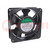 Ventilateur: AC; axial; 115VAC; 120x120x38mm; 195m3/h(±10%); 49dBA