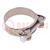 T-bolt clamp; W: 22mm; Clamping: 60÷63mm; chrome steel AISI 430; S